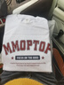 MMOPTOP潮流印花T恤男夏季纯棉重磅短袖宽松休闲打底衫女M0004白色L 实拍图