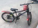 凤凰儿童自行车6-10-12-15岁中大童小学生可变速山地车男女孩小孩单车 凤凰GT 黑红色 辐条轮单速+礼包 22寸【适合身高140-165cm】 实拍图