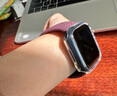 BHO【热销5万+】适用苹果手表表带apple iwatch s10/s11表带s9/se3/2单圈编织表带s8/7尼龙女士男生款 绛樱桃色 40/41/42表盘S码【腕围141-154mm】 实拍图