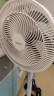 美的（Midea）【品质推荐】七叶轻音柔风电风扇/家用省电落地扇/台式电扇/广角摇头节能宿舍小型风扇 SAE35CA 实拍图