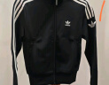 adidas经典复古运动立领夹克外套女装春季阿迪达斯官方三叶草   黑色(推荐选大一码)   L 实拍图