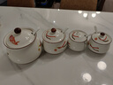 多美然 日式家用厨房辣椒油陶瓷罐油泼辣子熟油储油罐红油盐罐猪油罐子 鲤鱼大号罐（盖开孔）1斤装 实拍图