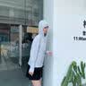 柯菲沃清仓捡漏高端防晒衣男夏季超薄款防紫外线防晒透气冰丝钓鱼 佐工-J21白色（冰感真防晒） 2XL （建议140-155斤以内） 实拍图