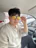 蔡司（ZEISS）镜片磁吸墨镜开车专用近视眼镜男防蓝光大脸配镜多边框显瘦眼镜片 黑色 眼镜框 实拍图