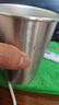【爆款】一次性不锈钢水杯简约咖啡杯餐厅酒吧啤酒杯 绿色 350ml 实拍图