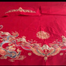 博洋家纺结婚四件套纯棉新婚红色传统刺绣龙凤婚庆套件龙腾凤跃1.5米 实拍图