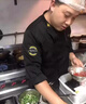 凡黛克餐饮厨师工作服男短袖套装夏季薄款酒店饭店食堂后厨服装定制长袖 麦穗短袖黑色 170/L 实拍图