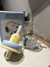 史努比（SNOOPY）玻璃杯大容量带吸管儿童宝宝果汁牛奶杯子男女学生带把手泡茶水杯 实拍图