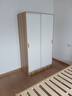 图柔【顺丰闪发】床实木床现代简约双人床主卧大床单人床出租床 【套餐二】单床+衣柜 1.5*2米 框架结构 实拍图