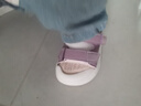 G.duck小黄鸭夏季0-1-6岁凉鞋软底韩版凉鞋包头男女童宝宝学步防滑软底 紫色 18码 内长13.8cm 实拍图