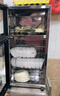 起典消毒柜家用小型餐饮大容量酒店餐厅饭店双门不锈钢餐具小型消毒碗柜保洁柜茶杯柜商用立式 热销*****188型【5层双门】黑 实拍图