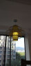 华木轩 现代中式羊皮餐厅吊灯 东南亚竹编灯具日式客厅个性创意吊灯 原木色小号直径50CM(送7W光源） 晒单实拍图
