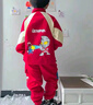 G.DUCKKIDS小黄鸭联名奥特曼衣服男童套装春秋季2024新款儿童运动两件套宝宝 红色套装 110 建议4~5岁【100-110cm】 实拍图