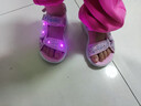 Skechers斯凯奇女童包头凉鞋夏季童鞋儿童公主鞋婴儿魔术贴闪灯鞋302965L 实拍图