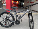 凤凰铝合金山地自行车成年人男士女士油刹可锁双减震山地车自行车学生 肖光灰/全轴承/十刀轮 26英寸（适合身高160-180） 24速凤凰定位变速【碳钢车架】 实拍图