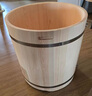 木桶坊（MU TONG FANG.COM）日本桧木无油漆木桶浴桶儿童泡澡桶婴儿洗澡桶宝宝沐浴桶圆形定制 日本桧木2.6厚60直径60高+下水器 实拍图