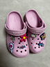 CROCS卡骆驰贝雅卡骆班儿童洞洞鞋沙滩鞋男女童包头拖鞋/207018/207019 芭蕾粉/糖果粉-6TG 33 (200mm) 实拍图