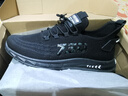 大码男鞋2025年新款透气网面轻便软底防滑运动鞋跑步鞋 750-黑色 46 实拍图