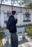 361°书包男初高中生大学生休闲双肩包大容量通勤背包电脑包轻便旅行包 黑色 25L 实拍图