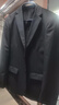 红蜻蜓【顺丰-次日达可选]西服套装男士修身商务正装职业装上班西装婚礼 黑色 2XL 【西服+裤+衬衫】+领带+皮带 实拍图