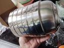 美厨（maxcook）不锈钢碗 汤碗面碗6只装12cm 加厚双层隔热 MCWA-011 防烫 耐摔 实拍图