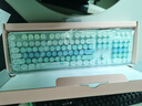 摩天手摩天手 sweet混彩 有线键盘 104键时尚女生办公静音游戏键盘 复古朋克电脑笔记本打字键盘 蓝色混彩 有线 104键 实拍图