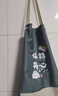 诗佩琪（SVORIAHI）厨房防水围裙女男士防油厨师做饭工作服炒菜家用餐饮帆布围腰挂脖 黑色厨神 1条 （双扣可调拼色） 实拍图