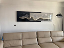 墨派（Mopai）现代轻奢客厅沙发背景墙装饰画2025新款叠加画极简高级感挂画 背有靠山 210x55cm(适合3米沙发)晶瓷 实拍图