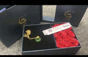 中国黄金（CHINA GOLD）黄金项链女妈妈款足金镶和田碧玉平安扣吊坠纪念日生日礼物送老婆 好运莲莲莲花平安扣吊坠赠银链 实拍图