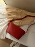 南风Chio2nd多彩沙漏包包女包2025新款夏日通勤小众百搭单肩斜挎小包 樱桃红 实拍图