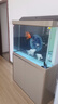 森森（SUNSUN）大型鱼缸底过滤水族箱客厅家用落地玻璃生态金鱼缸 【实时温显+灯控】宝马灰 1米长35cm宽 实拍图