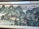 琅櫃坊客厅山水画国画手绘办公室横幅挂画名家字画真迹带框水墨画 A-福山雅居图 实拍图