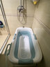 WCZ德国泡澡桶盆折叠大人用浴缸家用浴桶加大加高全身成人洗澡桶老人 1.2【无盖+置物篮+浴袋蓝】 实拍图