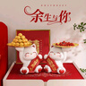 初见喜庆招财猫装饰台灯婚房长明灯结婚礼物送新人新娘陪嫁新婚伴手礼 喜庆招财猫摆件一对【收纳款】 实拍图