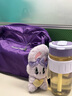 物生物（RELEA）玻璃杯女士高颜值水杯手持咖啡杯便携式吸管杯随手杯子 木槿紫【防烫圈/耐高温】520ml 实拍图