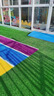 清雅草坪仿真草皮假草围挡户外装饰幼儿园儿童游乐场假草坪人造假草坪 20mm普通彩虹跑道 实拍图