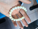 沐玛菩提子手串绕指柔白玉菩提根渐变原籽学生文玩手链男女父亲节礼物 老型桶珠-白色 实拍图