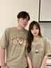 love legend尼克朱迪情侣装夏季短袖t恤上衣两件套装班服定制学生半袖衣服 灰绿色+灰绿色 M 男+S女 实拍图