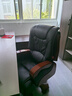 名流都市真皮老板椅豪华商务按摩大班座椅实木办公室可躺坐椅家用电脑转椅 10轮黑色-头层牛皮 固定扶手 实木脚 实拍图
