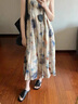麓格立背心连衣裙复古文艺气质新国风春夏季长裙女装2025新款小众设计感 水墨画连衣裙 M 【建议90-105斤】 实拍图