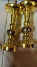 皇铜匠纯黄铜烛台招财进宝铜烛台蜡烛台复古铜洋烛尖烛台铜管烛台婚庆 8英寸招财进宝铜管烛台一对 实拍图
