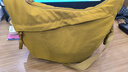 布兰奴（BULANNU）休闲饺子包高级质感百搭大容量斜挎包包女2025七夕上课通勤布包 黄色 实拍图