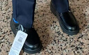 芭芭鸭儿童皮鞋男童黑色英伦风演出鞋校园软底单鞋XD-BG35823 黑色 29码 实拍图