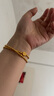 潮宏基 圆珠古法黄金手链女士足金手绳送妈妈送女友圣诞礼物 计价 约6.4g 实拍图