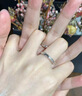 中国黄金（CHINA GOLD）如初情侣戒指男女新款一对足银戒指求婚生日送老婆618送女友礼物 【京速达】如初情侣对戒 -足银【中金礼盒】 实拍图