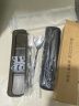 美厨（maxcook）304不锈钢筷子勺子叉子餐具套装 便携式筷勺叉四件套黑色 MCGC095 实拍图