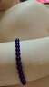 六福珠宝多彩水晶手链手串女可搭配DIY串珠6~8mm宝玉石A03E1ZH06P 紫水晶手串-约6mm 实拍图