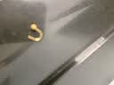 老庙黄金耳钉足金泡泡磨砂耳钉圆珠豆豆黄金耳饰生日节日礼物 耳钩 约1.5g 实拍图