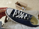 匡威（Converse）官方 All Star男女帆布低帮休闲运动鞋海军蓝102329 102329/海军蓝 41 实拍图