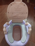 海豚星儿童马桶坐便器男小孩女宝宝婴幼儿专用训练厕所家用大便桶尿盆凳 普通款粉色PU垫  不冰PP +刷 实拍图